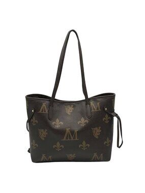 Le Miel Brown Faux Leather Tote Bag